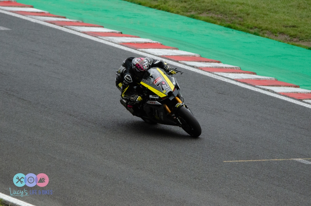 Storm Stacey at the Bennet's British Superbikes Round 9 at Oulton Park